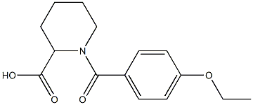 1-[(4-ethoxyphenyl)carbonyl]piperidine-2-carboxylic acid 구조식 이미지