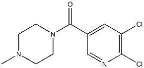 1-[(5,6-dichloropyridin-3-yl)carbonyl]-4-methylpiperazine 구조식 이미지