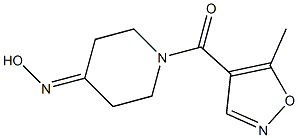 1-[(5-methylisoxazol-4-yl)carbonyl]piperidin-4-one oxime 구조식 이미지