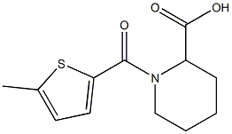 1-[(5-methylthiophen-2-yl)carbonyl]piperidine-2-carboxylic acid Structure