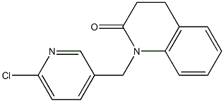 1-[(6-chloropyridin-3-yl)methyl]-1,2,3,4-tetrahydroquinolin-2-one Structure