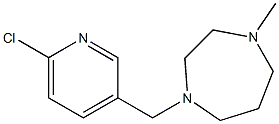 1-[(6-chloropyridin-3-yl)methyl]-4-methyl-1,4-diazepane Structure