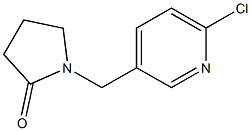 1-[(6-chloropyridin-3-yl)methyl]pyrrolidin-2-one Structure