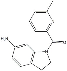 1-[(6-methylpyridin-2-yl)carbonyl]-2,3-dihydro-1H-indol-6-amine Structure