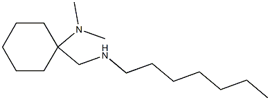 1-[(heptylamino)methyl]-N,N-dimethylcyclohexan-1-amine 구조식 이미지