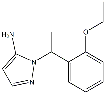 1-[1-(2-ethoxyphenyl)ethyl]-1H-pyrazol-5-amine Structure