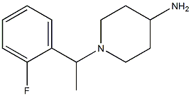 1-[1-(2-fluorophenyl)ethyl]piperidin-4-amine 구조식 이미지