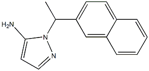 1-[1-(2-naphthyl)ethyl]-1H-pyrazol-5-amine 구조식 이미지