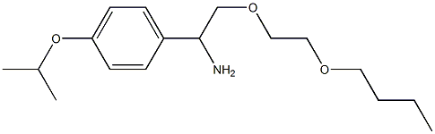 1-[1-amino-2-(2-butoxyethoxy)ethyl]-4-(propan-2-yloxy)benzene 구조식 이미지