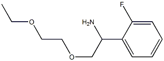 1-[1-amino-2-(2-ethoxyethoxy)ethyl]-2-fluorobenzene Structure