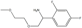 1-[1-amino-2-(2-methoxyethoxy)ethyl]-2,4-difluorobenzene 구조식 이미지