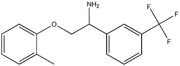 1-[1-amino-2-(2-methylphenoxy)ethyl]-3-(trifluoromethyl)benzene 구조식 이미지