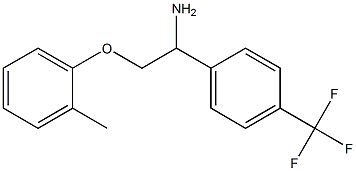 1-[1-amino-2-(2-methylphenoxy)ethyl]-4-(trifluoromethyl)benzene Structure