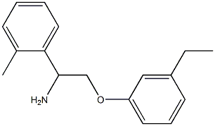 1-[1-amino-2-(3-ethylphenoxy)ethyl]-2-methylbenzene Structure