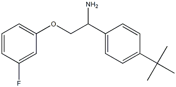 1-[1-amino-2-(3-fluorophenoxy)ethyl]-4-tert-butylbenzene Structure