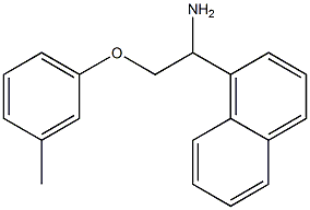 1-[1-amino-2-(3-methylphenoxy)ethyl]naphthalene Structure
