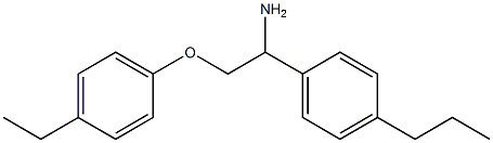 1-[1-amino-2-(4-ethylphenoxy)ethyl]-4-propylbenzene 구조식 이미지