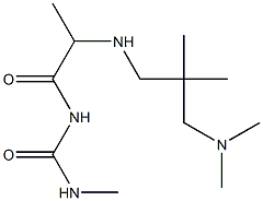 1-[2-({2-[(dimethylamino)methyl]-2-methylpropyl}amino)propanoyl]-3-methylurea 구조식 이미지