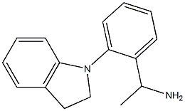 1-[2-(2,3-dihydro-1H-indol-1-yl)phenyl]ethan-1-amine Structure