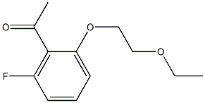 1-[2-(2-ethoxyethoxy)-6-fluorophenyl]ethan-1-one Structure