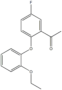 1-[2-(2-ethoxyphenoxy)-5-fluorophenyl]ethan-1-one 구조식 이미지