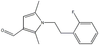 1-[2-(2-fluorophenyl)ethyl]-2,5-dimethyl-1H-pyrrole-3-carbaldehyde Structure
