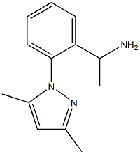 1-[2-(3,5-dimethyl-1H-pyrazol-1-yl)phenyl]ethan-1-amine Structure