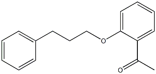 1-[2-(3-phenylpropoxy)phenyl]ethan-1-one Structure