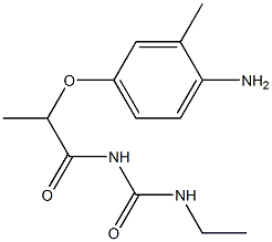 1-[2-(4-amino-3-methylphenoxy)propanoyl]-3-ethylurea 구조식 이미지