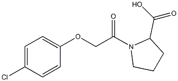 1-[2-(4-chlorophenoxy)acetyl]pyrrolidine-2-carboxylic acid Structure