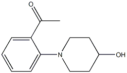 1-[2-(4-hydroxypiperidin-1-yl)phenyl]ethan-1-one Structure