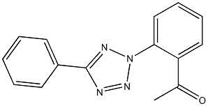 1-[2-(5-phenyl-2H-1,2,3,4-tetrazol-2-yl)phenyl]ethan-1-one 구조식 이미지