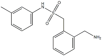 1-[2-(aminomethyl)phenyl]-N-(3-methylphenyl)methanesulfonamide Structure