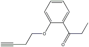 1-[2-(but-3-ynyloxy)phenyl]propan-1-one Structure