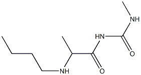 1-[2-(butylamino)propanoyl]-3-methylurea Structure