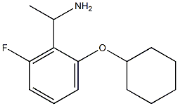 1-[2-(cyclohexyloxy)-6-fluorophenyl]ethan-1-amine 구조식 이미지