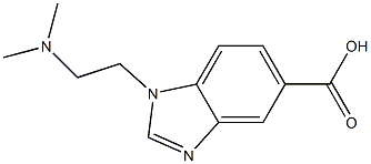 1-[2-(dimethylamino)ethyl]-1H-1,3-benzodiazole-5-carboxylic acid Structure
