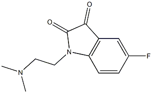 1-[2-(dimethylamino)ethyl]-5-fluoro-2,3-dihydro-1H-indole-2,3-dione 구조식 이미지