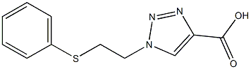 1-[2-(phenylsulfanyl)ethyl]-1H-1,2,3-triazole-4-carboxylic acid 구조식 이미지