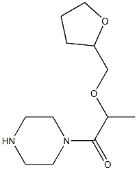 1-[2-(tetrahydrofuran-2-ylmethoxy)propanoyl]piperazine 구조식 이미지
