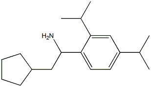 1-[2,4-bis(propan-2-yl)phenyl]-2-cyclopentylethan-1-amine Structure