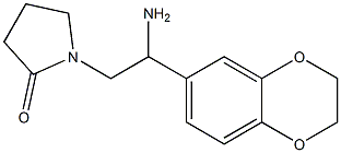 1-[2-amino-2-(2,3-dihydro-1,4-benzodioxin-6-yl)ethyl]pyrrolidin-2-one 구조식 이미지