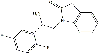 1-[2-amino-2-(2,5-difluorophenyl)ethyl]-2,3-dihydro-1H-indol-2-one Structure