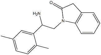 1-[2-amino-2-(2,5-dimethylphenyl)ethyl]-2,3-dihydro-1H-indol-2-one Structure