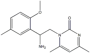 1-[2-amino-2-(2-methoxy-5-methylphenyl)ethyl]-4,6-dimethylpyrimidin-2(1H)-one Structure