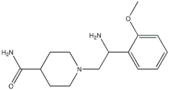 1-[2-amino-2-(2-methoxyphenyl)ethyl]piperidine-4-carboxamide 구조식 이미지