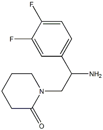 1-[2-amino-2-(3,4-difluorophenyl)ethyl]piperidin-2-one Structure
