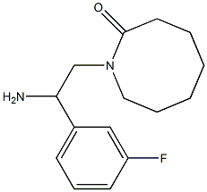 1-[2-amino-2-(3-fluorophenyl)ethyl]azocan-2-one 구조식 이미지