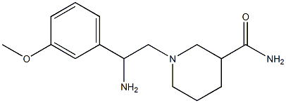 1-[2-amino-2-(3-methoxyphenyl)ethyl]piperidine-3-carboxamide Structure