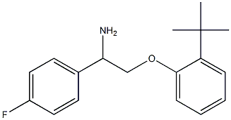 1-[2-amino-2-(4-fluorophenyl)ethoxy]-2-tert-butylbenzene Structure